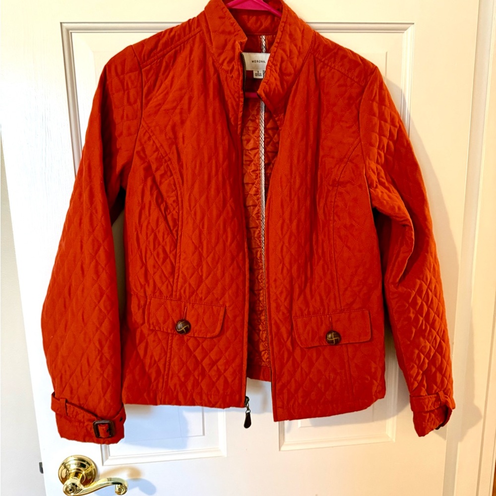 Merona Quilted Orange Jacket